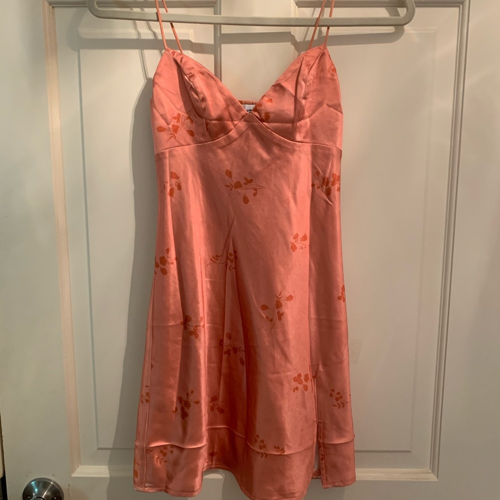 Pink Patterned Princess Polly Mini Dress